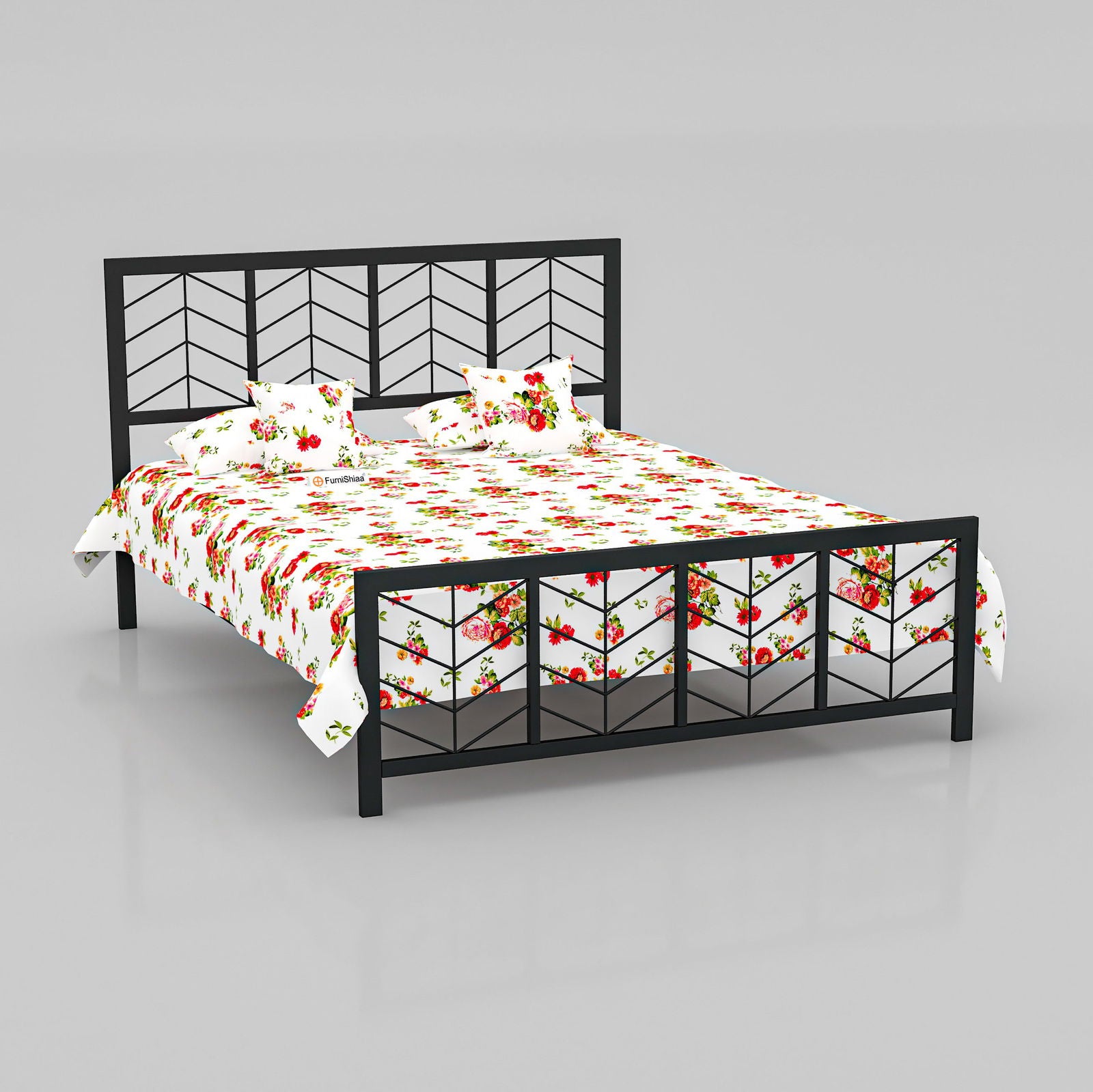 MetalCraft Minimalistic Iron Bed - Furnishiaa -  -